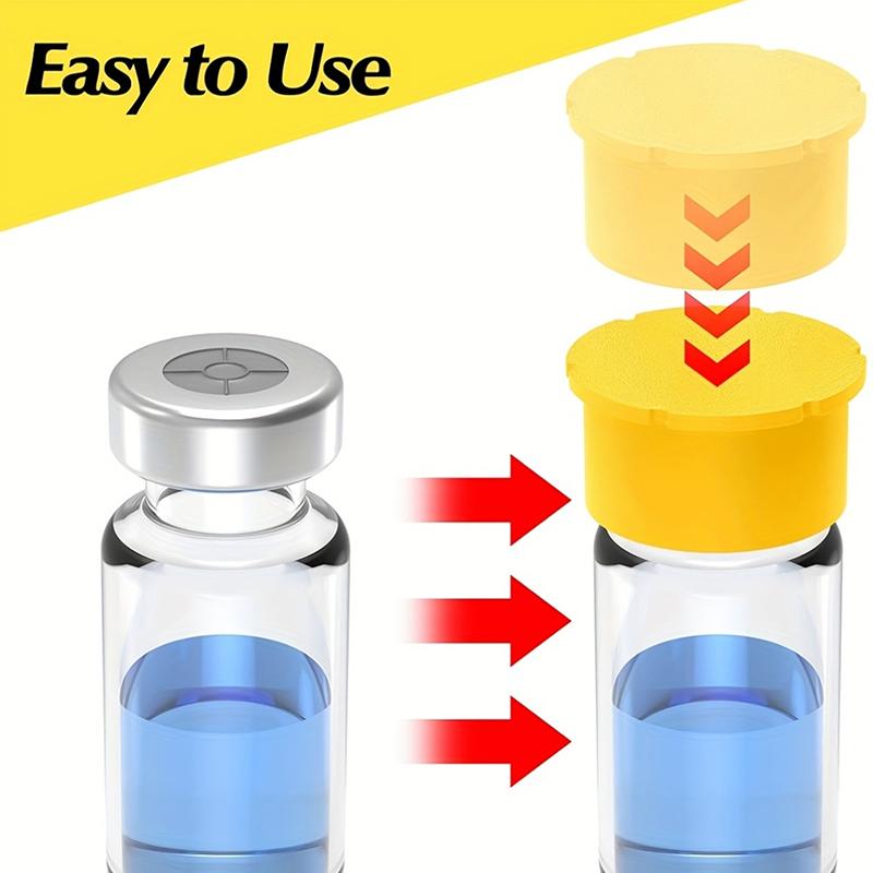 12Pcs Removable Caps For 3Ml5Ml Insulin Bottles Glass Vials Leakproof Dustproof Lids For Laboratory Scientific Sample Storage