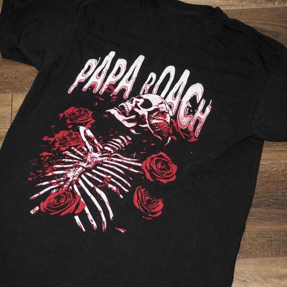 

New Papa Roach band rose Gift For Fans Unisex S-5XL Shirt CA160 Unisex T-Shirt XXXXL