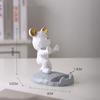 Home Decoration Desk Ornaments Mobile Phone Stand Phone Holder Storage Holders Bear Sculpture