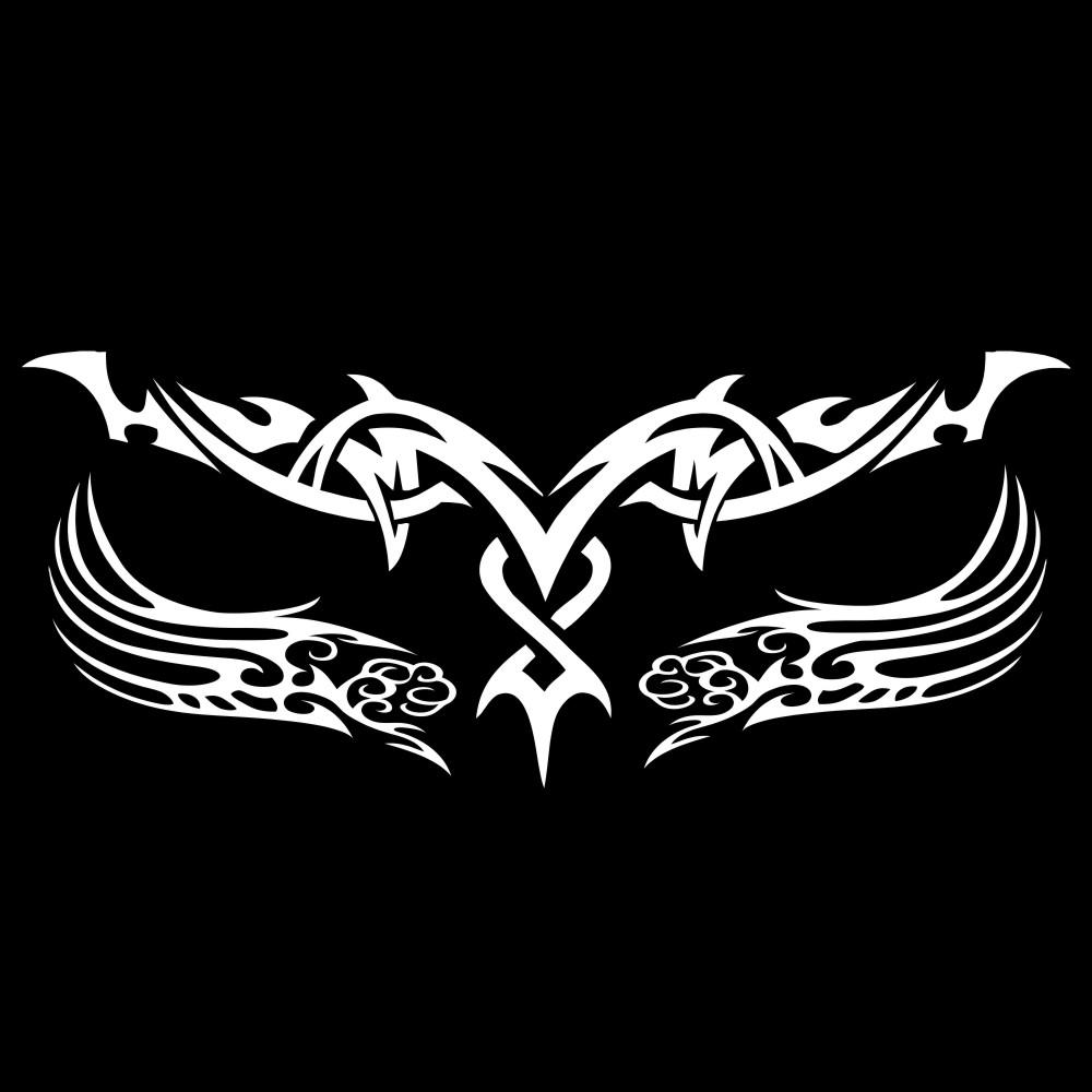 

3 шт. модные наклейки для автомобиля с огненными тотемами, креативное украшение, передняя крышка автомобиля, спортивные крылья, полосатая наклейка на капот, автозапчасти