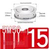 Dual-Sided Flat Timing Pulley: 5M50 Teeth, Width Options 11/16/21/27AF, Bore Size 8-30.