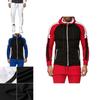 Stilvoller Herren Trainingsanzug Jogging Hoodie Mantel Jacke mit Reißverschluss und verstellbarer Hose Set für Activewear