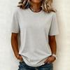 Women's Casual and Fashionable Round-neck Short-sleeved -shirt Top