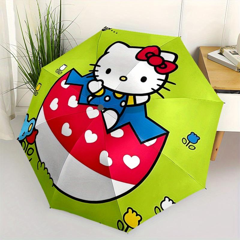 1pc Hello Kitty Windproof Automatic Umbrella, Lightweight for Women/Men, Perfect Christmas Gift a0811194