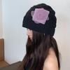 Sweet Flower Beanies Hat Elegant Knitted Hat Fashion Hollow Pullover Hat  Spicy Girls