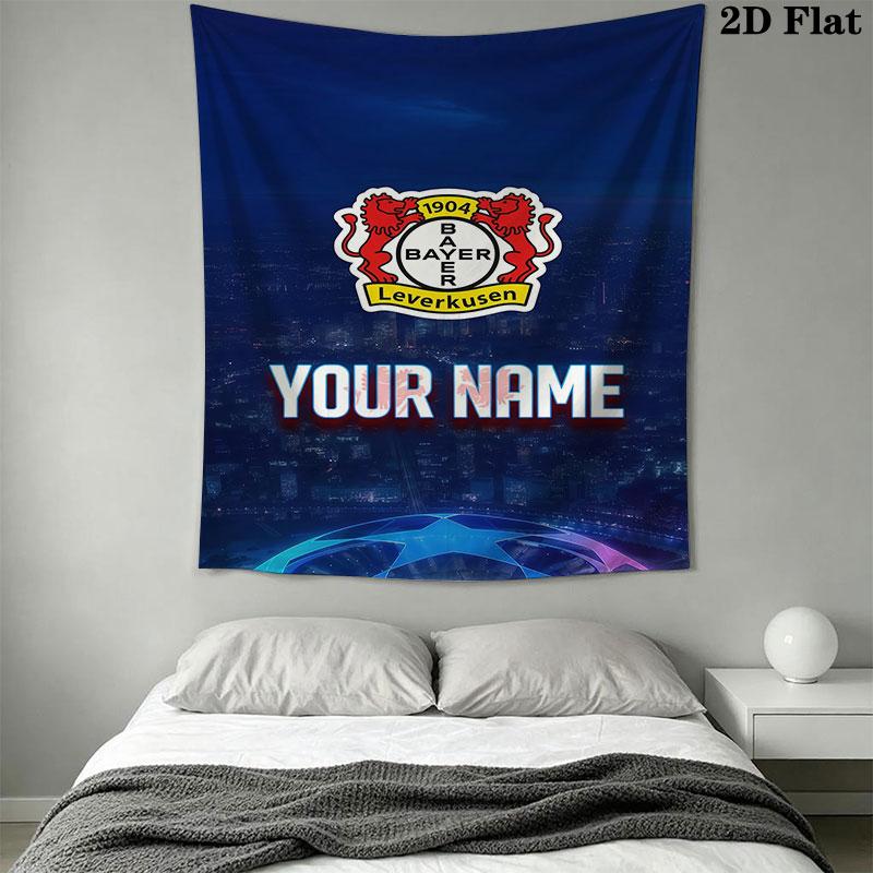 Custom Bayer Leverkusen Wall Hanging Printed Fabric Blanket Decorative Tapestries for Bedroom Living Room Home Decor
