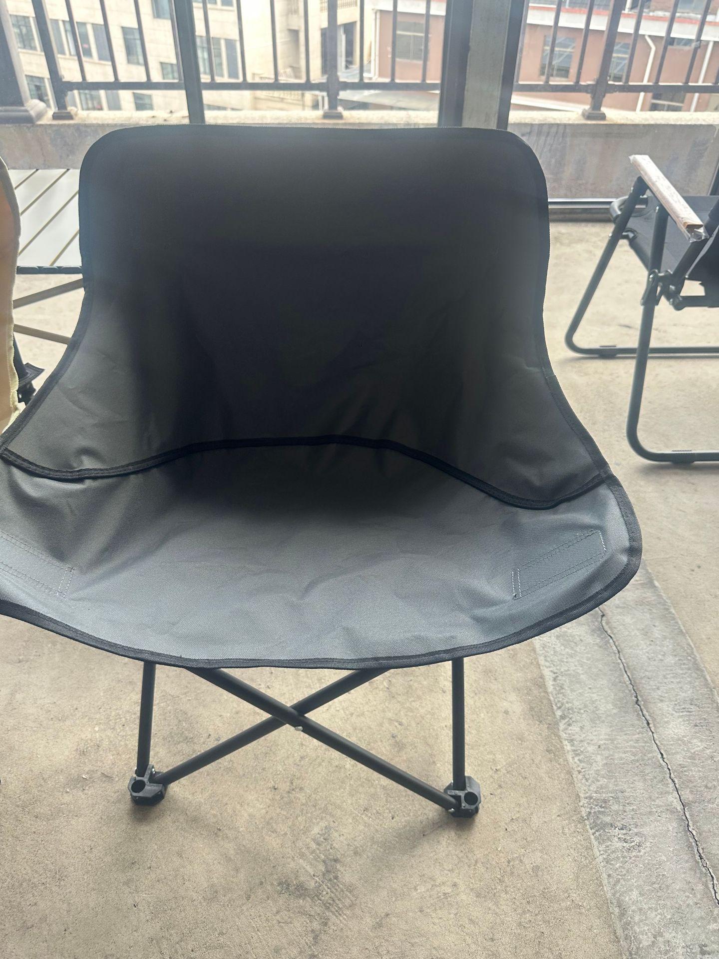 

Portable Folding Outdoor Chair: Art Sketching & Camping Stool, Fishing & Picnic Gear, Moon Lounge Chair серый