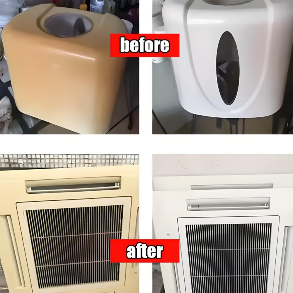 120ml Multi-Functional Plastic Yellowing Remover & Air Conditioner Repair Agent - Suitable for AC Units, Furniture, and Car Inte