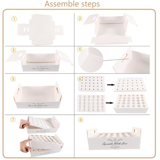 Confetti Cone Box Food Grade High Durability 5 Styles Confetti Candy Food Cone Holder Party Paper Tray Party Supplies