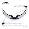 uvex Sports Sunglasses UV400 Mirror Lens Sportstyle 228 (Uvex) Anti-fog Cycling/Outdoor White/Black (Mirror Red)