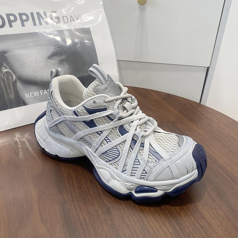 European Station Polish Retro Internet Celebrity Explosion Paris Daddy Shoes Women's 2025 New Platform Sports Casual Shoes Tide