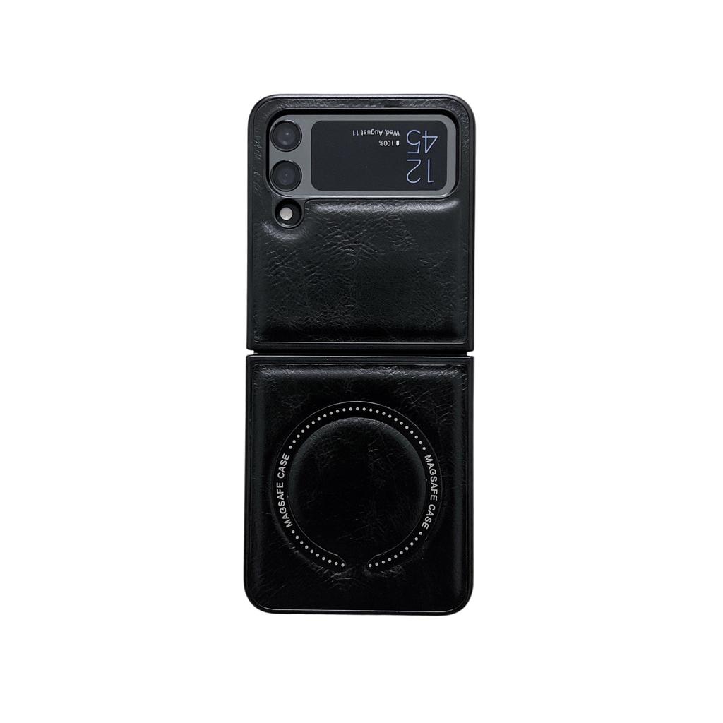 Magnetic Leather Pattern Is Suitable for Samsung Galaxy ZFlip7 Mobile Phone Case, New Folding Screen Zflip6 Protective Case 3.