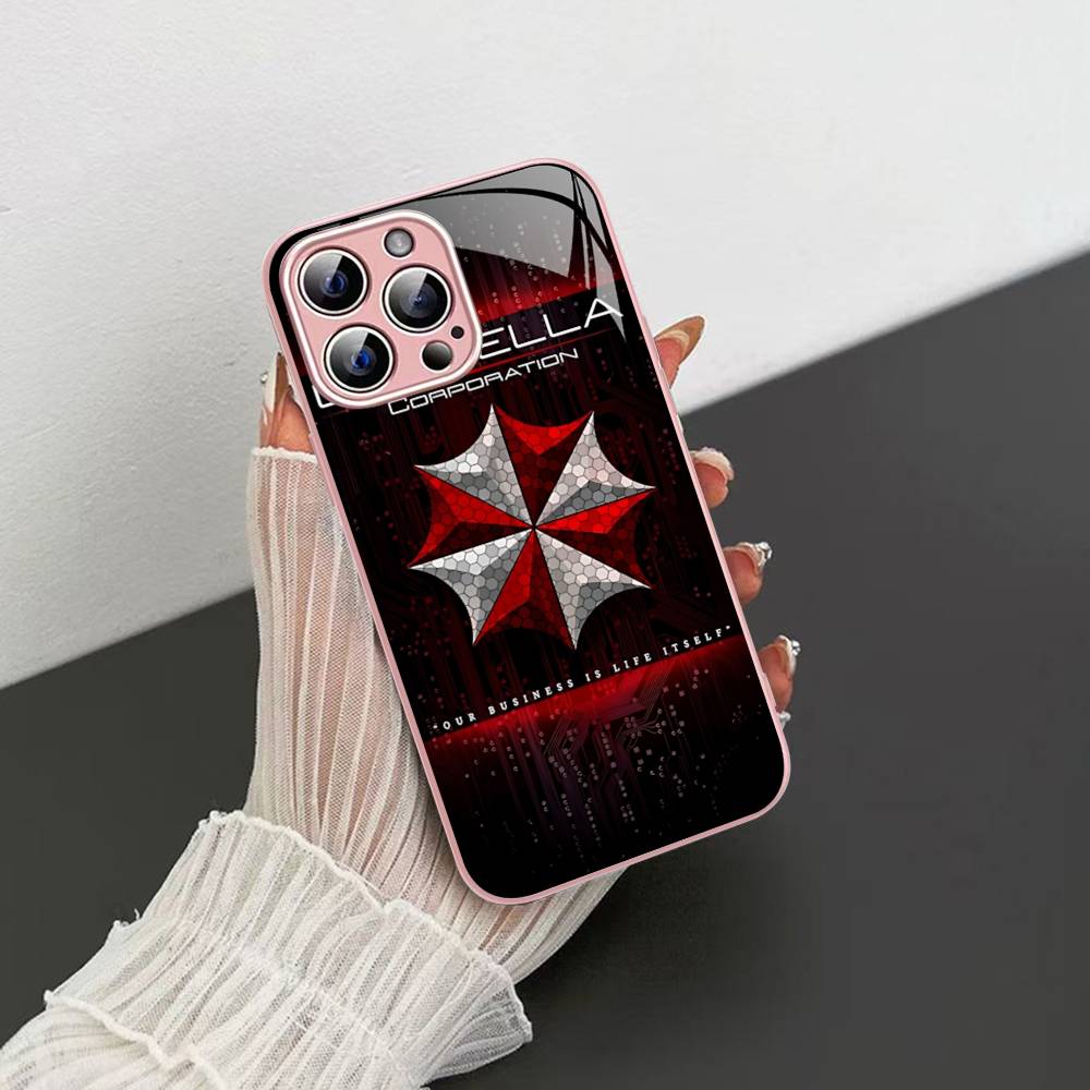 Movie U-Umbrella C-Corporation Logo Tempered Glass For Iphone 14 13 12 11 Pro Mini XS MAX 14Plus X XS XR Fundas