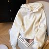 Women's Trendy Fleece-Lined Button Hooded Sweatshirt - 2024 Winter Casual Versatile Top