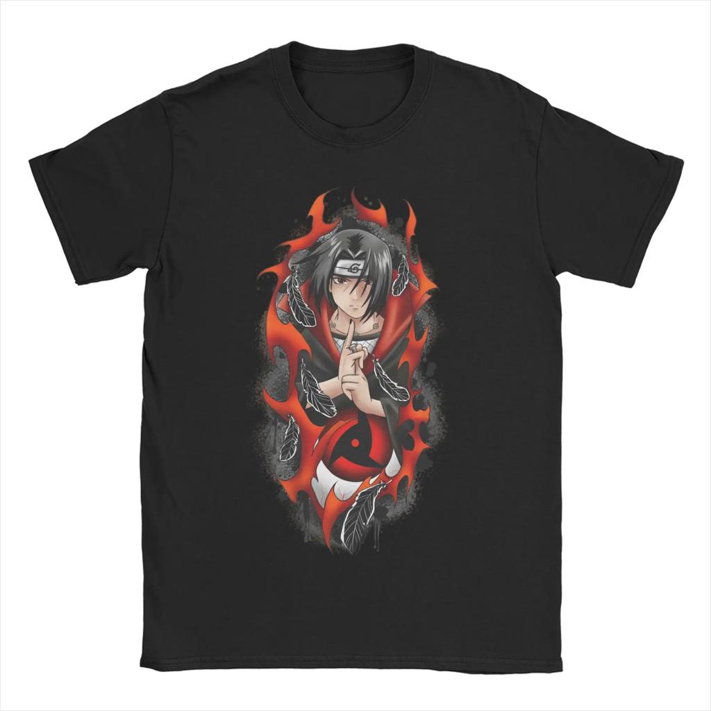 Vintage Japanese Anime Graphic Tshirts Unisex Unisexs Round Collar 100 Cotton T Shirts Narutoes Tees Birthday Gift Clothing