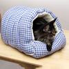 Winter Warm Cat Bed Thickened Semi-Enclosed Design Foldable Pet Dog Sleeping Bed Removable and Washable Small Pets Nest