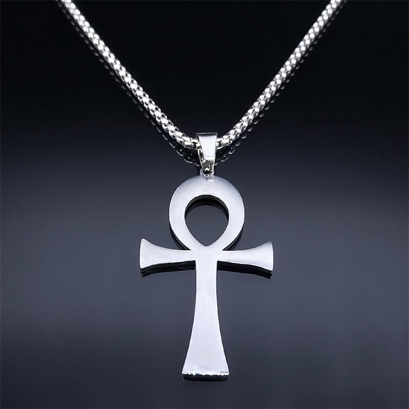 Ankh Cross Necklace - Ancient Egypt Inspired Men's Hip Hop Jewelry, Perfect Christmas Gift