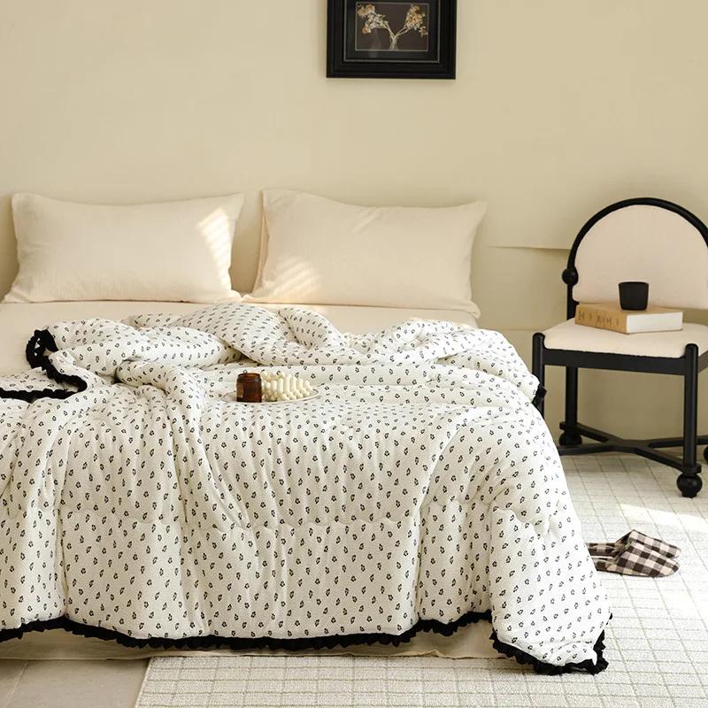 Version of Cloud Marshmallow Knitted Cotton Lace Machine Washable Soybean Fiber Quilt Core Four Seasons Sleeping Naked Quilt