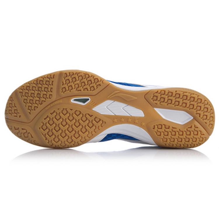 New LINING Men's Table Tennis Training Shoes   White/Blue APTP001-1