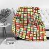 Geometric Pattern Blanket Sofa Bed Throw Soft Fleece Bedspread Decorative Throw Blanket for Living Room Bedroom