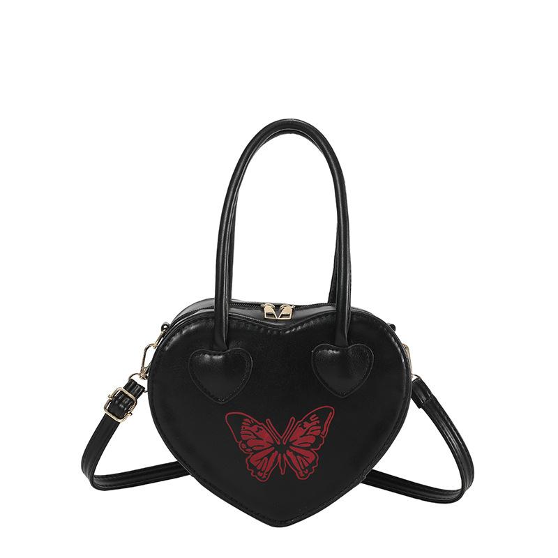 

Сумка-мессенджер Niche Design 2024 весна новый тренд в форме любви модная портативная сумка через плечо чёрный