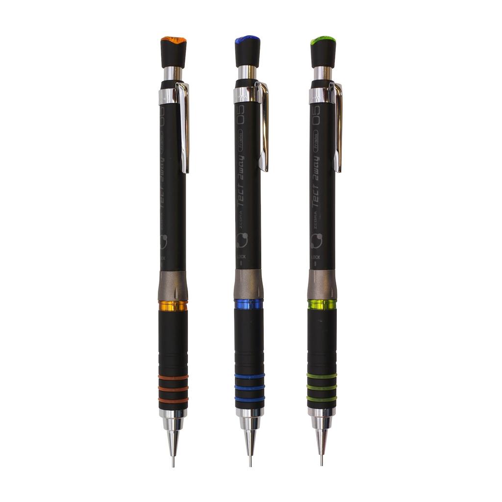 Zebra Mechanical Tecto Pencil, Two-Way, 0.5mm, Black/Green, MA41-23-BKG