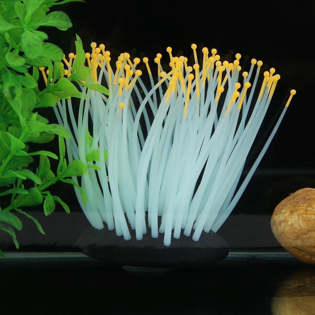 

Яркий искусственный коралловый растительный орнамент для аквариума, подводного аквариума, ночник, оранжевый