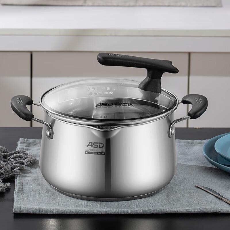 ASD 24cm 304 Stainless Steel Soup Pot