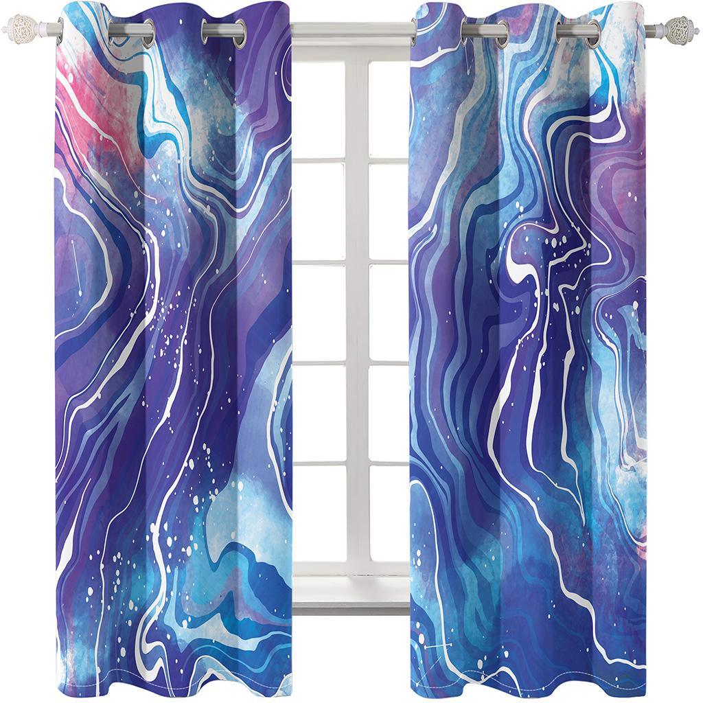 

Золотые, черные, мраморные, абстрактные, тонкие, оконные шторы для детей, гостиной, спальни, ванной, двери, кухни, декор, шторы, жалюзи, холла W50 X H130(CM)X2&Grommet Top