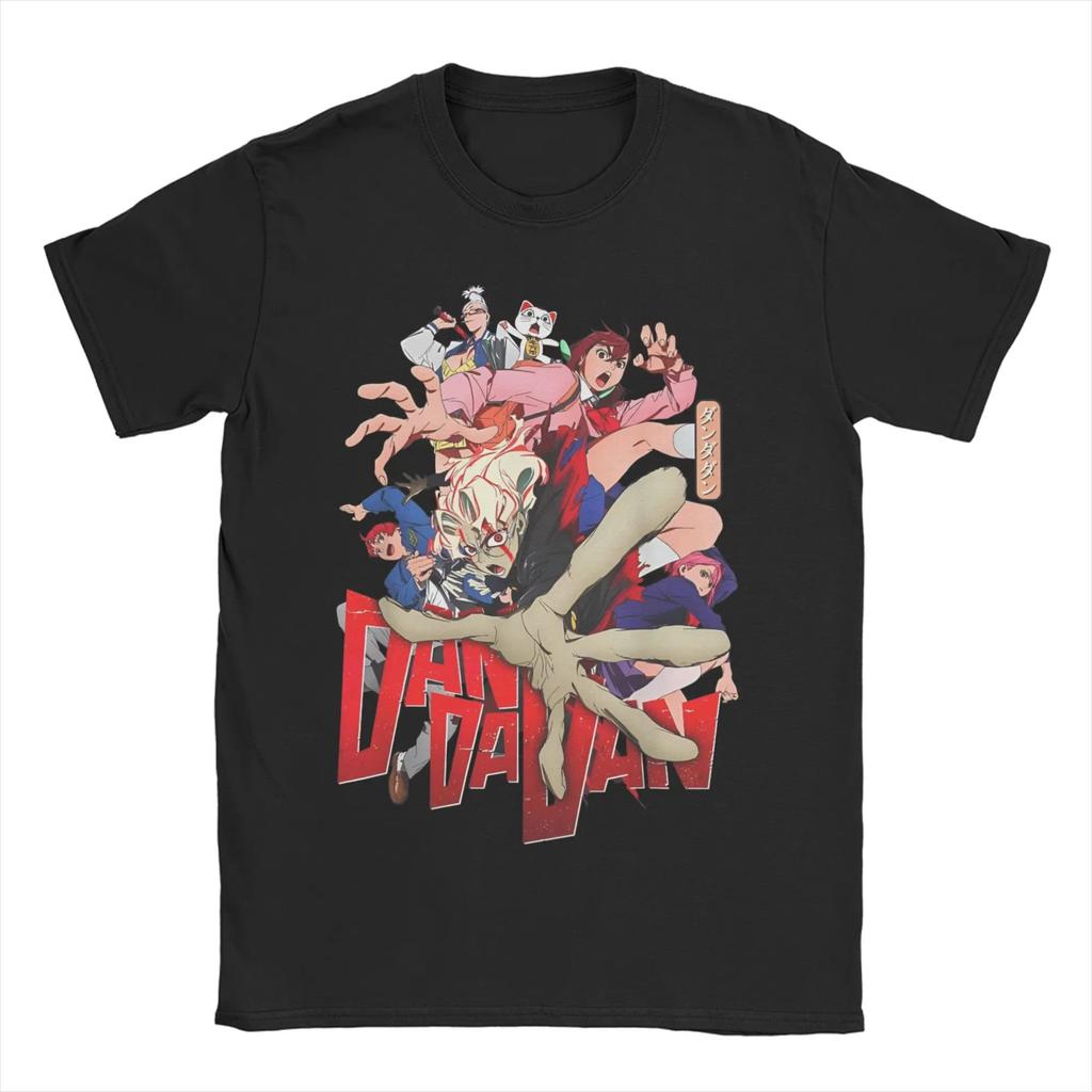 Men Women T-Shirts Aira Okarun Jiji Dandadan Manga Humorous Cotton Tee Shirt Short Sleeve T Shirt Crew Neck Clothing Gift Tops