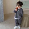 Frühlings- und Herbst-Kinderbekleidungsset Koreanische Version Lässiger Jungen-Pullover Hose 2-teiliges Set Baby Lockeres Sportset