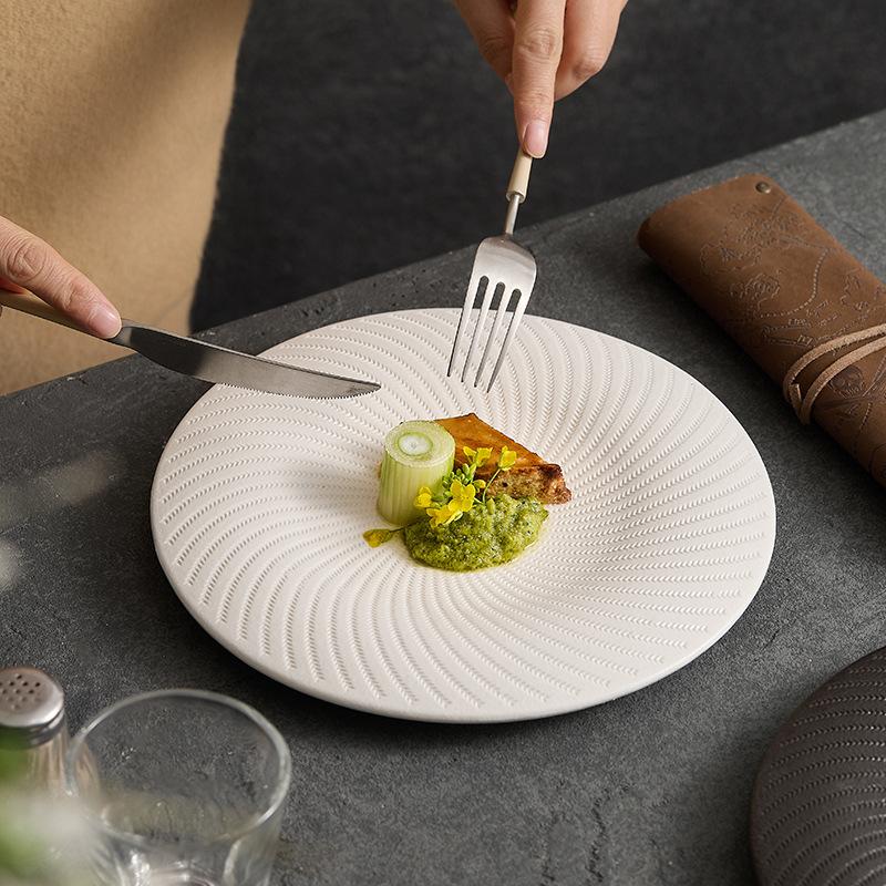 Western Dishes Advanced Special Dishes In the Wind Commercial Hotel Tableware Irregular Plate Soup Bowl Creative Tableware