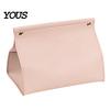 Stylish Leather Tissue Box Box, Easy Open Waterproof PVC Design, Simple Long-lasting Container Style Durable Anti-Crack Dispenser for Home