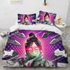 A-Apex Legends Game Gamer Cartoon Bedding Set Printed Bed Set With Pillowcase Bed Duvet Cover Soft Single Double Queen King Size
