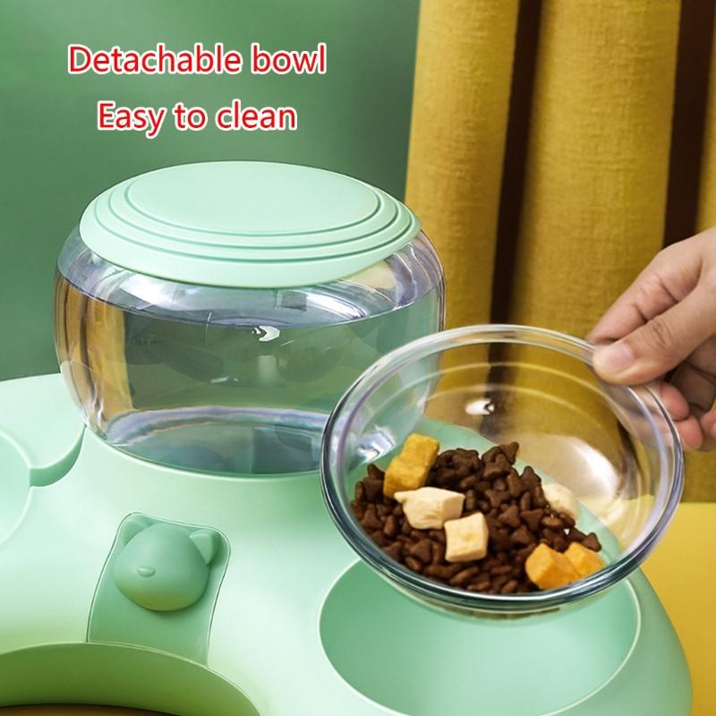 Non-slip Base Pet Dogs Cat Bowls Automatic Water Dispenser Slow Feeding Water Bowl for Feeding Puppies Indoor Food Dish