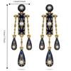 Bohemian Style Waterdrop Earrings Tassel Pendant Earrings Elegant Vintage Dangle Earrings  Dinner