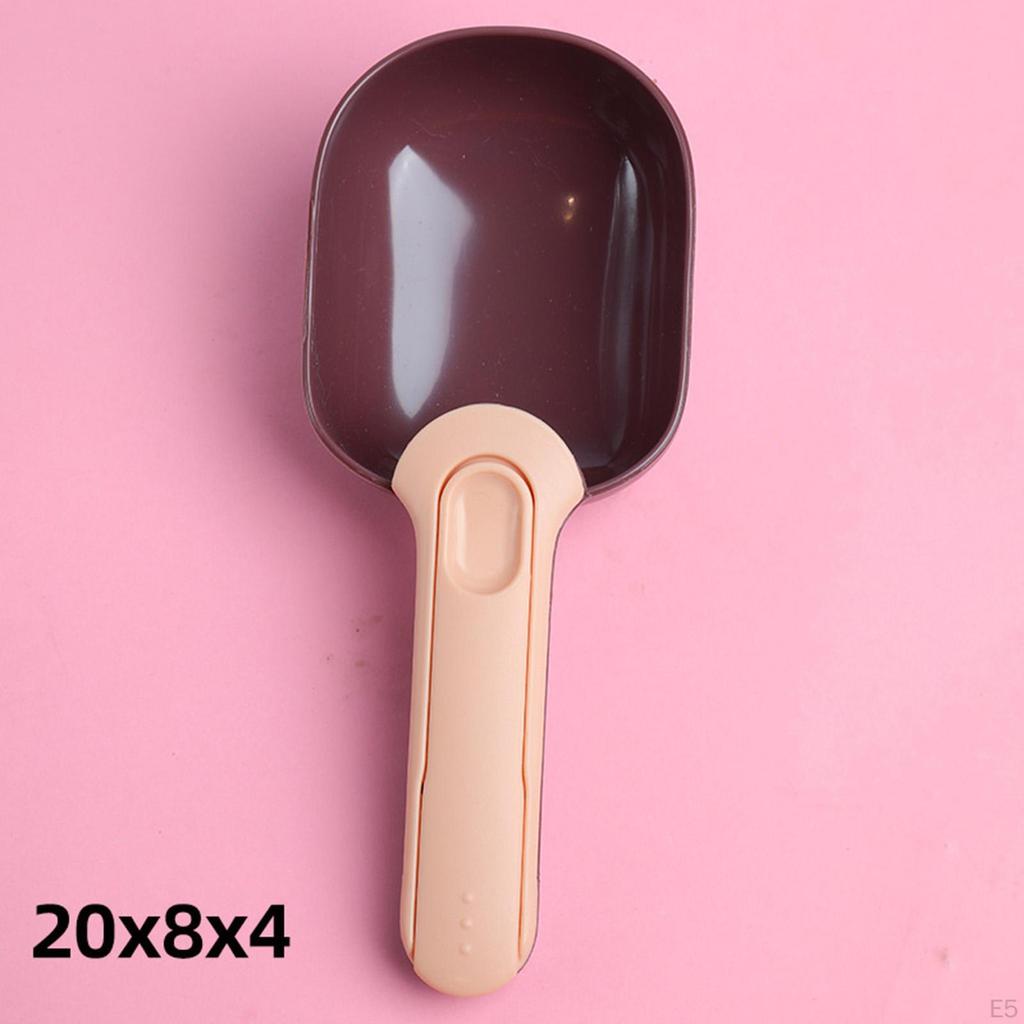 Canned Spoon with Handle Shovel Pets Cat Feed Measuring Sealing Bag Supplies