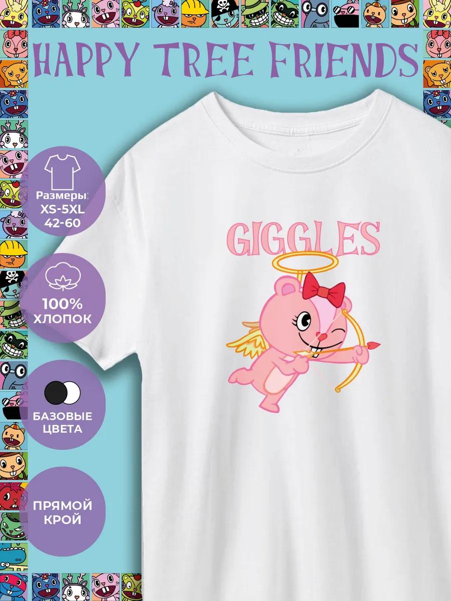 Happy Tree Friends - Giggles Printed T-shirt 4XL