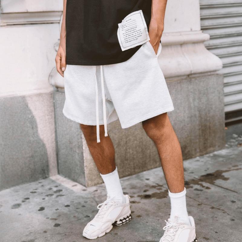 Men's Solid Color Sports Casual Shorts