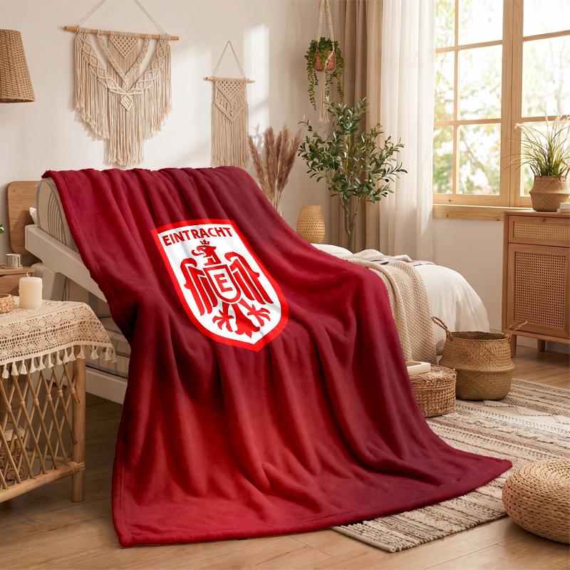 Eintracht Frankfurt Football Print Flannel Blanket Soft Warm Sofa Bed Throw Blanket For Home Office Bedroom