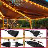 Vintage LED Solar Waterproof Outdoor String Lights for Garden and Patio Decoration