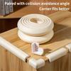 1 pièce de protection d'angle de table - Fabriquée en caoutchouc résistant, facile à installer, empêche efficacement les rayures, stabilise la position des meubles, Anti