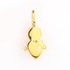 Natural White Diamond 925 Sterling Silver Gold Plated Pendant Round 1.30mm Minimal Handmade Fine Jewelry Gift for Her