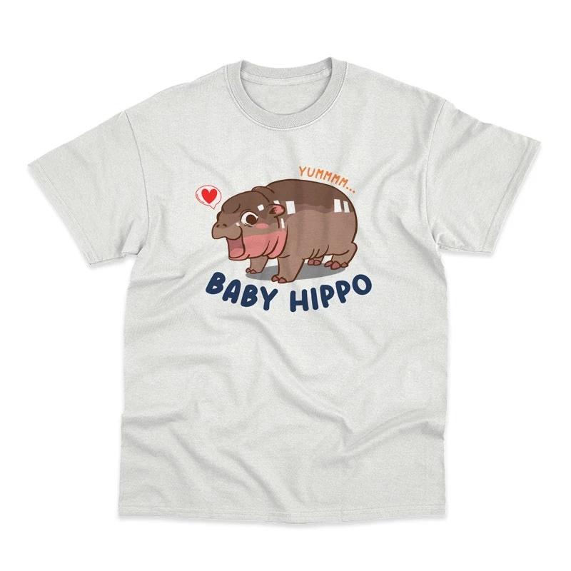 Футболка Moo Deng Tiny Baby Hippo Star Thailand Cute Pygmy Hippo Unisex для мужчин — фото 3