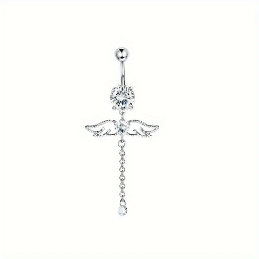 

Bobisty 1PC Stainless Steel 14G Belly Button Rings Dangle for Women Navel Rings Cute Butterfly Belly Rings Body Piercing Jewelry Sliver Color&Star&Navel & Bell Button Rings&Body