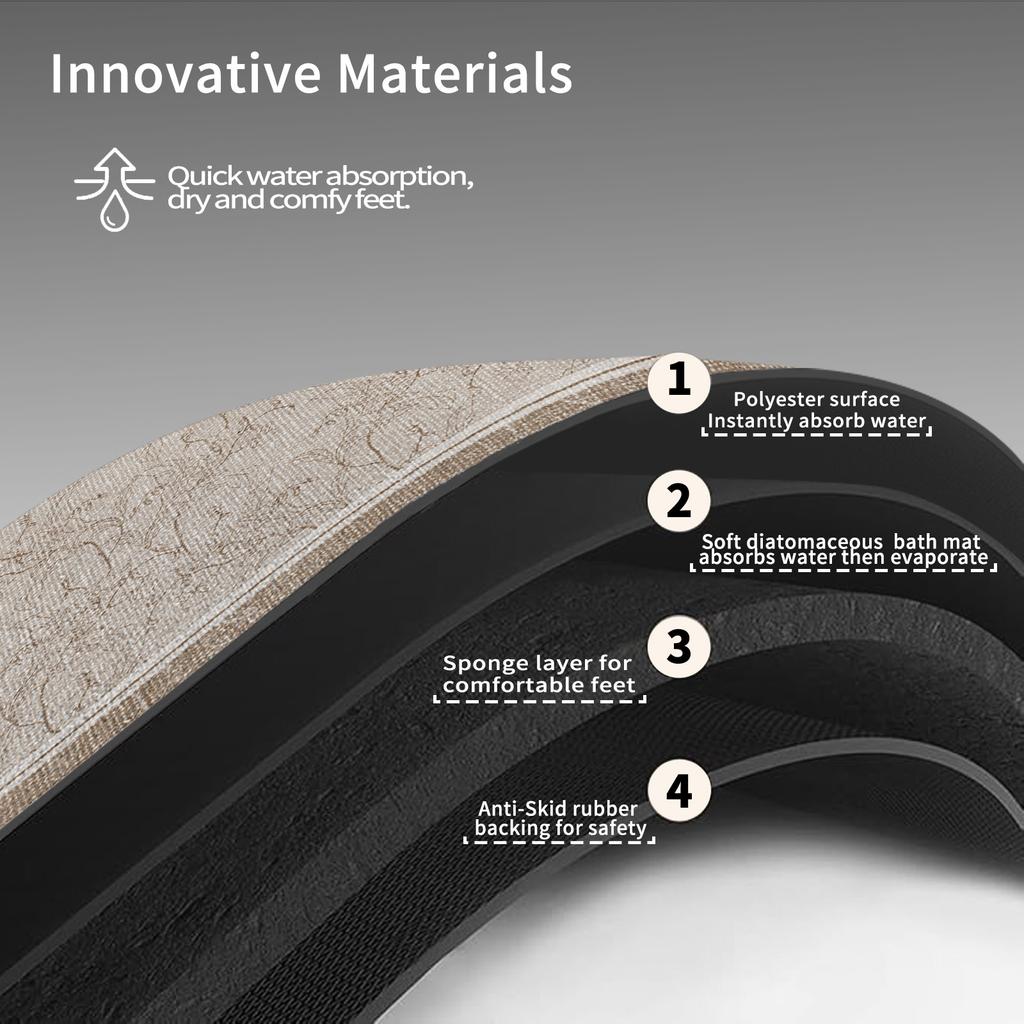 Diatomite Kitche Floor Mat Waterproof Long Area Kitchen Rug For Living Room Hallway Bathroom Mats Doormat Washable