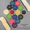 Texas Hold'em High-End Ceramic Poker Chip Set with Professional K Box for Card Rooms
