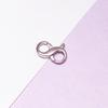 925 Sterling Silver Double Opening Figure 8 Spring Clasp for Necklaces and Bracelets