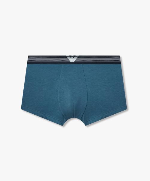 

[Emporio Armani Underwear] Мужские плавки в полоску с эластичной лентой - Сине-зеленый 0816112097 [Отправка из Кореи] 100% Оригинал Blue Green - S