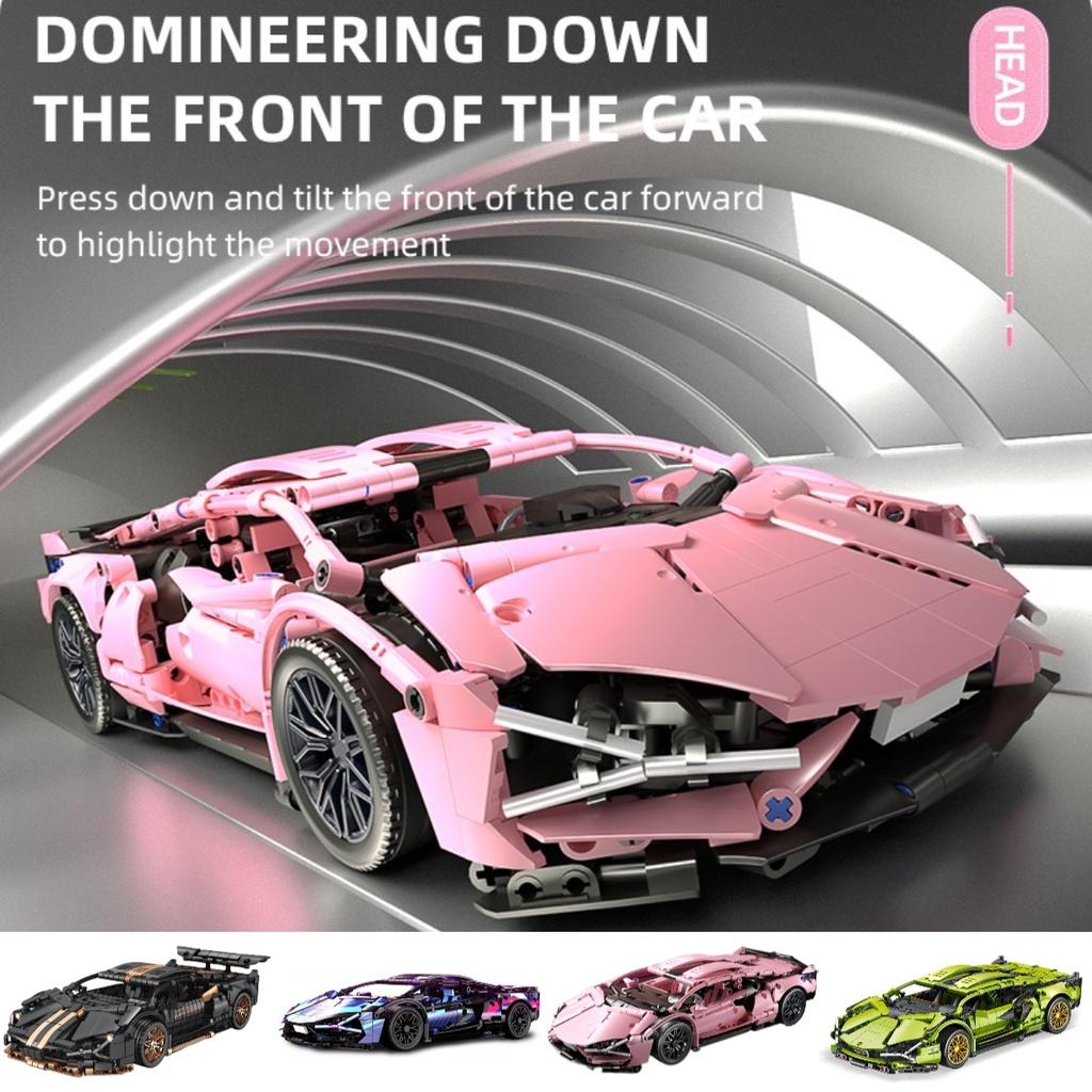 Highly Popular Cyberpunk Lamborghini Carriage Edition Lego Model Remote Control Car Toy